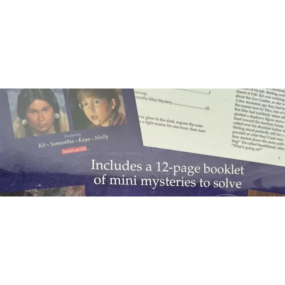 UNOPENED American Girl Mystery 4 Puzzle and Book 2005 new COLLECTIBLE Free Ship!